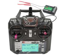 Alaohu Flysky FS-i6X 10 Channels RC Transmitter and Receiver FS-iA10B 2.4GHz AFHDS 2A Radio Control System for FPV Drone Quadrotor, Fixed Wing, RC Car and Boat (Mode 2 Left-Hand Throttle) Black