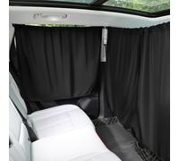 Alaoo Car Divider Privacy Curtains,Include 1 PCS Seat Curtain and 2 PCS Side Window Curtain,Removable Camper Van Curtains,Blackout Car Window Covers for SUV and General Vehicles 140 * 80CM