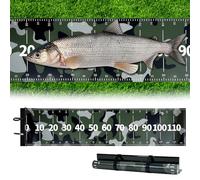 Alaoo Fishing Ruler Portable, 120cm Folding Fishing Ruler, Waterproof Fish Rulers With Baffle For Catch Size Measurement, Applicable To Boat, Kayak, Yacht And Workbench, A