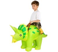 Alaoo Funny Inflatable Costume Blow up, Funny Inflatable Costume for Kids, Inflatables Triceratops Costumes with Inflation System Included for Halloween Christmas Cosplay Masquerade Party