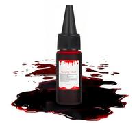 Alaoo Halloween Fake Blood, 15ML Halloween Washable Fake Blood Makeup, Realistic Special Effect Makeup for Vampire Zombie Theatre Special Effects Realistic Blood (Bottled)