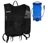 Alaoo Hydration Backpack Running, Running Vest Hydration with 2000ml Water Bladder, Hydrations Pack Functional Runnings Vest for Runnings Cycling Biking and Climbing, Black