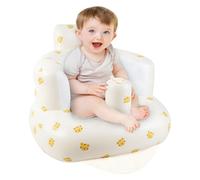 Alaoo Inflatable Baby Chair,Infant Back Support Sofa for Babies 3 Months and Up Summer Inflatable Baby Seat for Sitting Up, Babies Shower Chair Outdoor Seat Floor Seater,Tiger Head Pattern