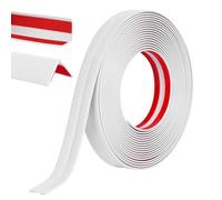 Alaoo PVC Inside Outside Corner Trim, Peel and Stick Wall Moulding Trim, Self Adhesive Flexible Corner Angle Trims for Tile and Wall Furniture Edges Decoration (2cm×6m, White)