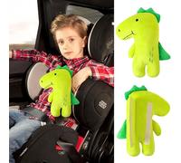 Alaoo Seatbelt Covers for Kids, Comfortable Car Pillow Cute Seat Belt Pads for Toddler Car Seat Head and Neck Support Universal Harness Pads for Children and Adults（Dinosaur）
