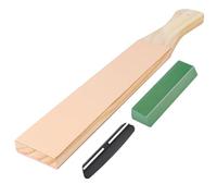 Alaoo Sharpening Stone Kit, Professional 2-in-1 Double-Sided Knife Sharpener with Polishing Compound Angle Guide, Leather Strop Kit for Knife Sharpening for Straight Razor, Woodcarving Chisels