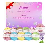 Alaoo Shower Steamers Aromatherapy, 12 Pack Aromatherapy Shower Tablets, Essential Oils Bath Tablet for Stress Relief, Lingering Intense Aroma, Shower Bombs Gift Set for Girl, Women, Wife (Petal)