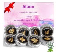 Alaoo Shower Steamers Aromatherapy, 8 Pack Aromatherapy Shower Tablets, Essential Oils Bath Tablet for Stress Relief, Lingering Intense Aroma, Shower Bombs Gift Set for Girl, Wife (Tin Foil Packaging)