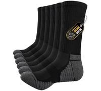 Alaplus Hiking Socks for Men Women, Moisture Wicking Cushioned Anti-Blister Running Socks, Breathable Boot Socks with Arch Support,All-day Comfort, 6 Pairs