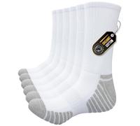 Alaplus Hiking Socks for Men Women, Moisture Wicking Cushioned Anti-Blister Running Socks, Breathable Boot Socks with Arch Support,All-day Comfort, 6 Pairs