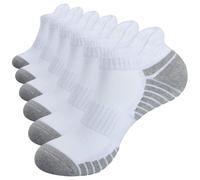 Alaplus Running Socks Cushioned Sports Socks Ankle Socks Trainer Socks for Men Women Ladies Cotton Low Cut Athletic Socks (6 Pairs)