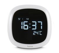 Alarm clock 'Bora Bora' with night light, adjustable int. lighting, USB, white