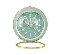 Alarm Clock, Creative Mute Mechanical Bell Clock with Night Light, Vintage Style, Simple Design for Home or Office, Perfect for Heavy Sleepers and Kids