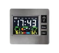 Alarm Clock Digital Snooze Clock Support Voice/Touching Wake-up Electronic Thermometer Weather Forecast Table Watch Home