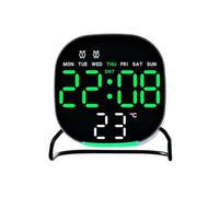 Alarm Clock,Display Alarm Clock,Small Digital Clock with Digital and Crafted from Metal Catering to Your Personal Preference for Various Activities and Task (H)