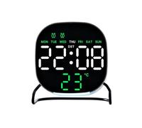 Alarm Clock,Display Alarm Clock,Small Digital Clock with Digital and Crafted from Metal Catering to Your Personal Preference for Various Activities and Task (F)