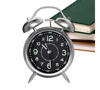 Alarm Clock For Bed Room,Old Fashioned Analog Alarm Clock | Rerechargeable Metal Body With Double Clock For Girls Teens Kids
