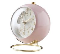 Alarm Clock for Bedroom - ABS Super Quiet, Battery Powered | Small Analogue Ticket Free Alarm Clock with , Simple Basic Desk Lock for Deep Sleep