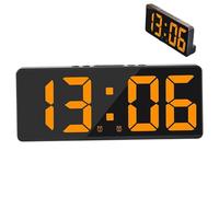 Alarm Clock for Bedroom, Large Big Numbers Display Digital Clock with Brightness Dimmer, Adjustable Volume Clock with USB Charging Port for Desk, Nightstand, Office