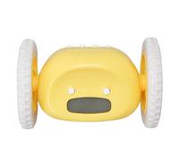 Alarm Clock for Heavy Sleepers, Rolling Digital Alarm Clock with Loud Sound and Vibration, Funny Battery Operated Wake Up Clock for Bedroom or Gift Choice