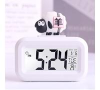 Alarm Clock for Kids, Cartoon Music Clock Time Management Reminder Desktop Alarm Clocks for Bedroom Studying Works(sheep)