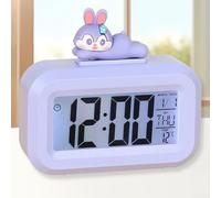 Alarm Clock for Kids, Cartoon Music Clock Time Management Reminder Desktop Alarm Clocks for Bedroom Studying Works(rabbit)