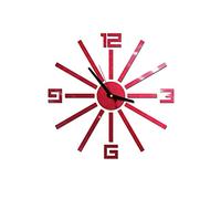 Alarm Clock, Home Decor Mural Decals Electronics Digital Wall Clock Analog Clock Bedroom Decor 3D DIY Roman Numbers Mirror Wall Sticker Clock