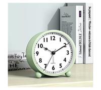 Alarm Clock, Small Analog Clock with Night Light, 3.15 Inch, Battery Operated, Quiet for Bedroom, Desk, Home Office, Easy to Read, Decorative, Functional Timepiece