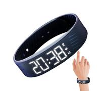 Alarm Clock Watch, Adjustable Vibrating Alarm Wristband, Alarms Clock for Deaf People, Snooze Free Waking-Up Wristband for Men and Women