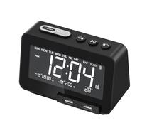 Alarm Clock with Wireless Speaker - Alarm Clock with USB Charger | Night Radio with Function, Compact Speaker and Fast Charging, Ideal for Bedrooms and Bedrooms, Modern Design