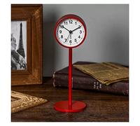 Alarm Clocks Bedside Modern Small Table Clocks, Metal Silent Non-Ticking Nordic Simple Style Digital Desk Clock, Battery Operated Alarm Clock for Bedroom Living Room Kitchen Indoor Décor for kids bedr