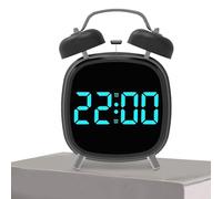 Alarm Clocks - Digital Clocks Bedside, Alarm Clock for Heavy Sleepers, Timepiece with Temperature Big LCD Digit | Timepeace with Adjustable Snooze,Temperature, Date,Timer for Bedroom Home Office