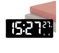 Alarm Clocks for Bedrooms | Voice Control Digital Alarm Clock | Cool Gadgets Watch Sleep Aid for Shelf Table Dorm Bedroom Nightstand Adults kids Heavy Sleepers Study Desk Birthday