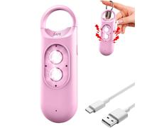 Alarm Device - Loud 130dB Personal Security Siren, LED Strobe Warning System with Portable Keyring Attachment, Quick Access Safety Tool, Ideal for Kids Women Students Travelers Outdoor