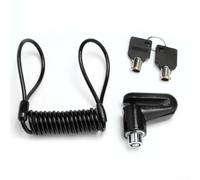 Alarm Disc Brake Lock for Motorcycle - 110DB Anti-Theft Security Device with Vibration Sensor, Weather-Resistant Alloy Padlock for Motorbike, Scooter, E-Bike & Moped - Red(Black set)
