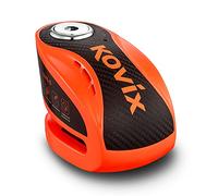 Alarm Disc Lock, 120 dB Alarm Sound Anti-theft Waterproof 6mm Lock Pin Disc Brake Padlock for Motorcycle Bicycle Scooter, Capable for Disc Brakes with Maximum Thickness of 7mm, Fluorescent Orange