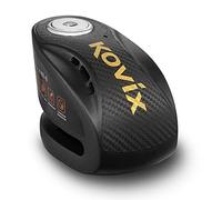 Alarm Disc Lock, 120 dB Alarm Sound Anti-theft Waterproof 6mm Lock Pin Disc Brake Padlock for Motorcycle e-Bike Bicycle Scooter, Capable for Disc Brakes with Maximum Thickness of 7mm, Matte Black