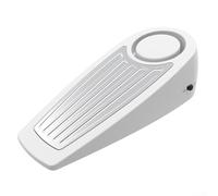 Alarm Door Stop Security Device with 130 dB Loud Alarm, Portable for Doors with 5-25 mm , Compatible with All Floor Types Including Carpet and(White)