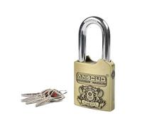 Alarm Padlock - Anti-Theft Heavy Duty Security Alarm Lock - 120db Alarm Sound & 4 Keys-Weatherproof Padlock for Storage Shed, Garage, Locker, Sliding Doors, Cabinets and More - (12mm) Bronze