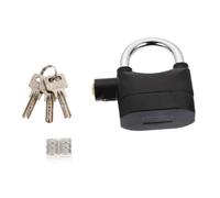 Alarm Padlock with Key for Bikes and Doors, Aluminum Alloy