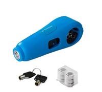 Alarm Throttle Handlebar Lock Rust-Proof Brake Lever Safety Lock Scooter Accelerator Brake Lock Motorcycle(Blue)