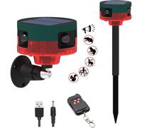 Alarme anti-aboiements pour chien, détecteur de mouvement 129 dB, alarme de mouvement extérieure avec télécommande sans fil, 13 types de bru