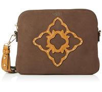 ALARY Women's Crossbody Crossover Body Bag, Dark Brown, One Size