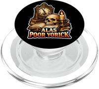 Alas Poor Yorick Hamlet Graveyard Quotation Tragedy Play PopSockets PopGrip for MagSafe