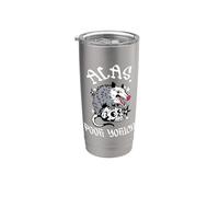 Alas, Poor Yorick Possum & Skull William Shakespeare Hamlet Stainless Steel Insulated Tumbler