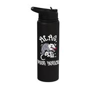 Alas, Poor Yorick Possum & Skull William Shakespeare Hamlet Stainless Steel Insulated Water Bottle