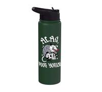 Alas, Poor Yorick Possum & Skull William Shakespeare Hamlet Stainless Steel Insulated Water Bottle