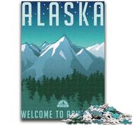 Alaska 1000 Piece Jigsaw Puzzle for Adults Teens, Staycation Kill Time Birthday Present, Gifts, Wall Art for 14+ 1000pcs(26x38cm)