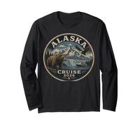 Alaska 2026 Mountain Sea Trip Commemorative Long Sleeve T-Shirt