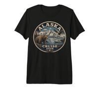 Alaska 2026 Mountain Sea Trip Commemorative Premium T-Shirt